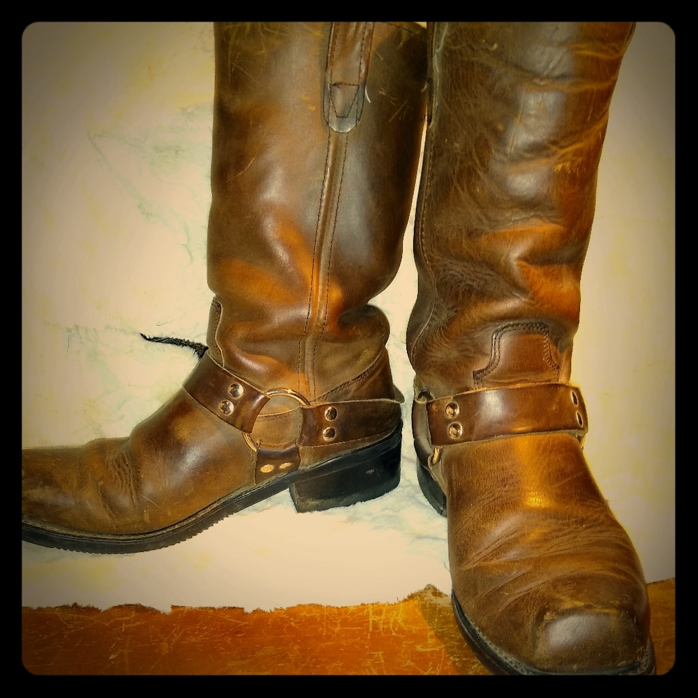 Vintage Men's Harness Boots